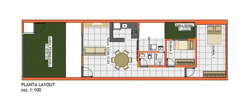 Casa, 2 quartos - Foto 2